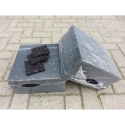 vierkant 10x10x1,5 oplegrubber 16 stuk